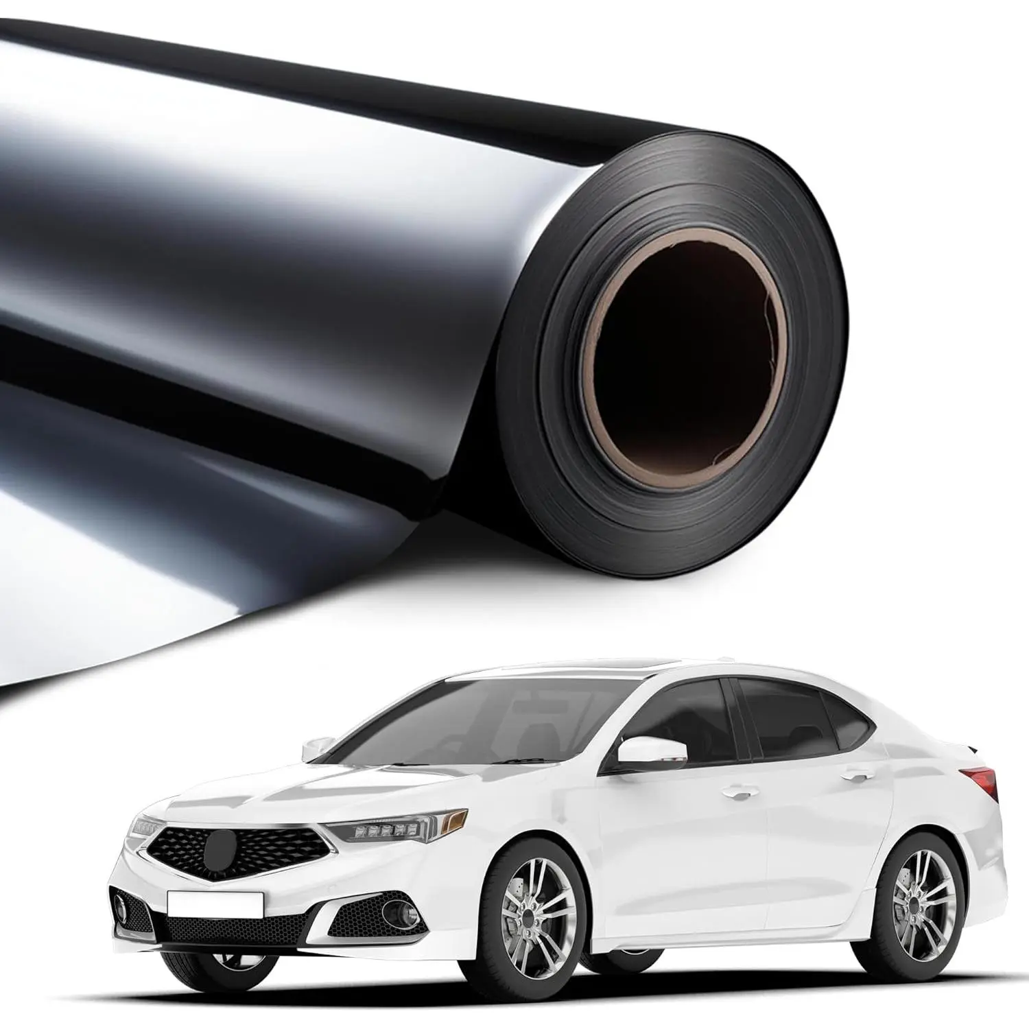 Window Tint Professional Quality 2-Ply Film Roll for Cars, Vans, Trucks - 70% VLT, 20ft x 2ft, Light Tint - Blocks Solar Rays, Glare, UV Rays - with Installation Instructions, Car Windows, Synthetic, 15% Vlt Dark, 70% Light, Blocks Rays