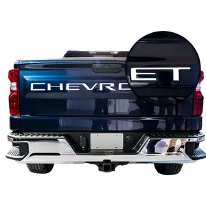 3D Raised tailgate letters overlay accessories Compatible for 2019 2020 2021 2022 2023 2024 2025 Chevy Silverado Models，Weatherproof ABS Plastic Decals 3M Strong Adhesive Back Anti FadeCoating
