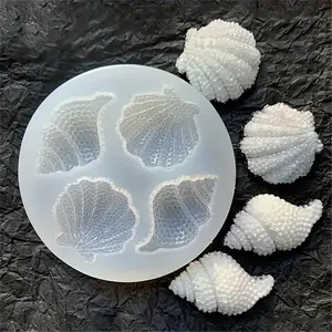 1pc, Shell Conch Shape Silicone Mold, Candle Mold Soap Mold Clay Mold For DIY