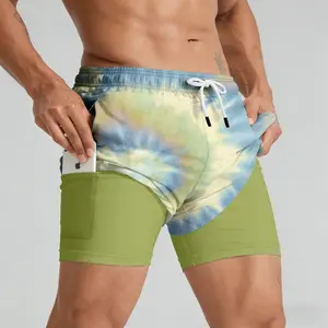 ABSECAI 2026 Men's 2-in-1 Swim Trunks,Compression Liner 6",Quick Dry,Zipper Pockets,TikTok Trend,quick dry swim truk eeshorts,clothing shorts,streetwear,stylebeach swimminng,Shorts for Summer,Outdoorfun