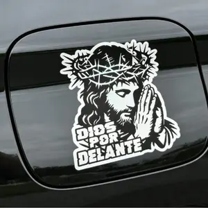 Jesus Car Sticker, Car ExteriorDecorative Stickers, Multipurpose Self Adhesive Decal for Car Bumper,Phone, Laptop, Skateboard, Scrapbook Sticker Decals, Sticker for Car