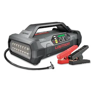 JA Series JA301 Jump Starter with Air Compressor, 2000Amp 12V Portable Car Battery Starter for 8.0L Gas and 6.0L Diesel Engines, 150PSI Digital Tire Inflator with 45 SLPM Airflow Inflates