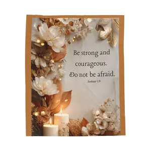 Inspirational Velveteen Plush Blanket, Cozy Throw for Home Decor, Motivational Gift, Bed Blanket, Warm Comforter