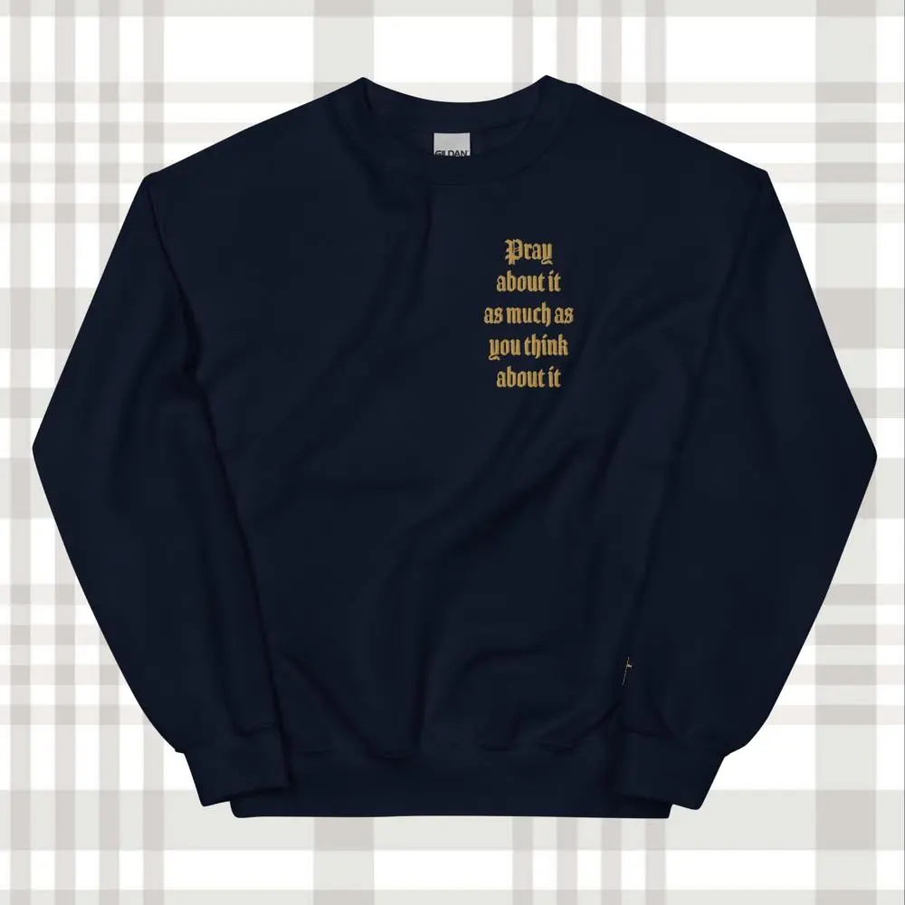 Faith | Pray About It | Unisex | Crew Neck | 50% Cotton | Sweatshirt