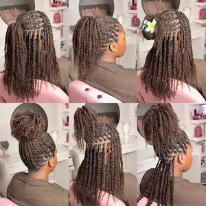 QVR Dark Brown Afro Kinky Bulk Hair Extensions For Braiding Dreadlock Human Hair Stylish and Natural Look TikTokShopBlackFriday