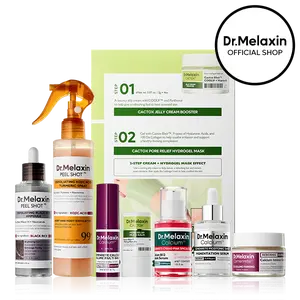 [Dr.Melaxin Official] 8-Step Collagen Glow Lift Bundle – Peeling Exfoliator, Firming Lifting Care, Glass Skin Radiance Korean Skincare Set