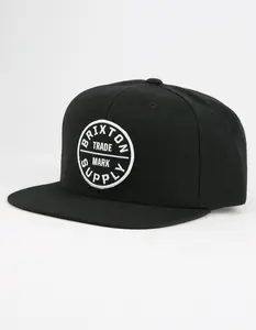 BRIXTON Oath III Mens Snapback Hat, Black, ONESZ BRIXTON Oath III Mens Snapback Hat, Black, ONESZ