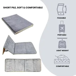 Prayer mat with back support Non-slip