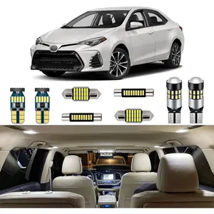 6 Piece White Interior LED Lights Kit for Toyota Corolla 2013 2014 2015 2016 2017 2018 2019 2020 2021 2022 Super Bright 6000K LED Interior Light Bulbs Package + Install Tool
