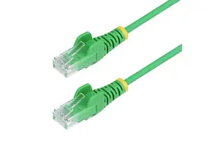 StarTech 10ft Green Slim CAT6 Ethernet Cable, Snagless RJ45, LSZH, 28AWG Pure Bare Copper, Slim Network Patch Cable/Cord