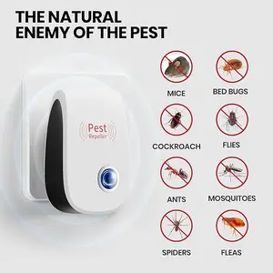 6 Packs Ultrasonic Pest Control Repeller, Electronic Pest Repellent Plug in Indoor for Insect Roaches Spider Ant Bug Mosquito Mouse Repellent for House Kitchen Garage Warehouse ultrasonic pest