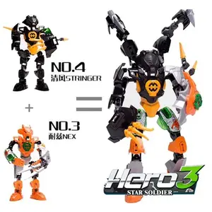 Hero Factory Star Warrior Building Blocks Evo 2in1 Combination Robot Mech Bionicle Figures Bricks Toys For Boys Children's Gifts