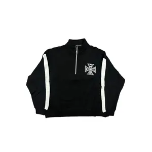 Black “Quarter” zip Jacket
