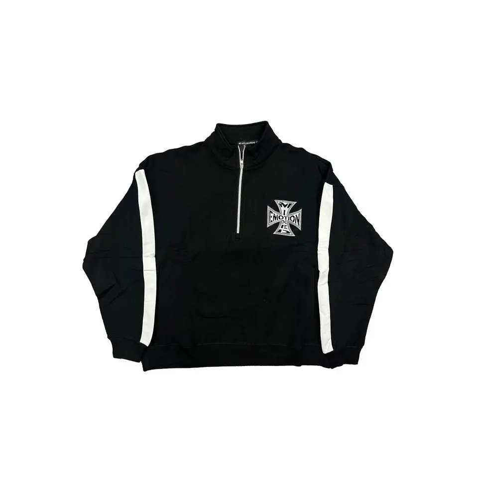 Black “Quarter” zip Jacket