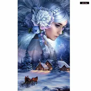 5D Full Round Drill Rhinestone Diamond Painting Kits - DIY Mosaic Handicraft, Toys & Hobbies Needlework for Home Decoration, Bedroom