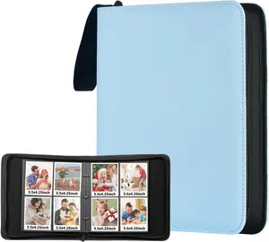 Large Polaroid Photo Album Book with 240 Pocket 3.5x4.25 Inch Pictures Fits for Polaroid i-Type, 600, and SX-70 Instant Photos and Fujifilm Instax Wide Square Picture (Pastel Blue)