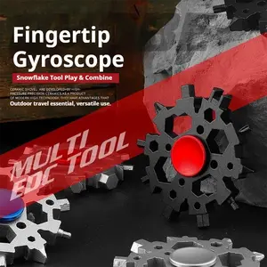 28 in 1  Snowflake ShapedMultitool, Portable Snowflake Wrench,Multifunctional Bottle Opener & ScrewdriverSet, Suitable for Camping, OutdoorMultifunctional Tools  Stress Relieving Toy.