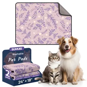 Washable Dog Pee Pads – Absorbent Reusable Puppy Training Pads, Waterproof Leak-Proof & Non-Slip for Crate, Whelping & Potty Training