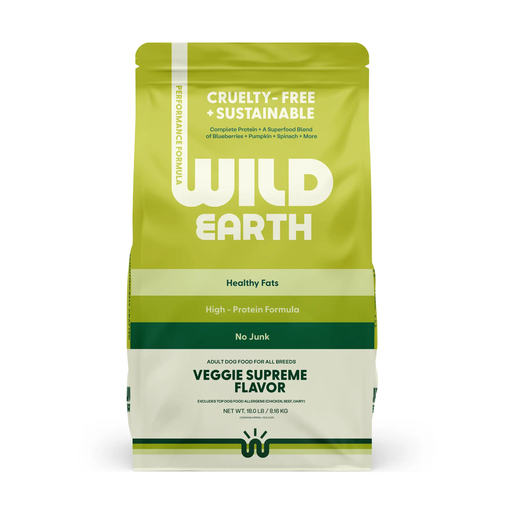 Wild Earth Performance Formula Dry Dog Food - Sustainable, High-Protein, Pumpkin-Infused Pet Dry Dog Food