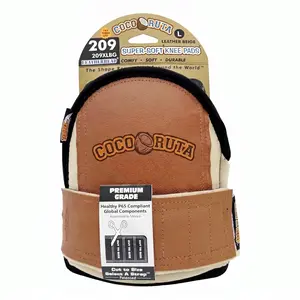 Coco Ruta  Super Soft Leatherhead Kneepads Large Size | Comfortable Adjustable Washable Knee Pads for Multiple Applications