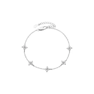 Four Leaf Clover Bracelet Shamrock Pulsera de Trebol Lucky Bracelet Clover Jewelry Gifts for Women Men Anniversary Birthday Christmas Valentine's Day Mother's Day