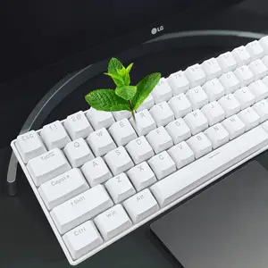 Wired Mechanical Keyboard with Switches, Full N-Key Rollover and RGB Backlit, Ergonomic Design with Pbt Keycaps for Gaming and Office Use