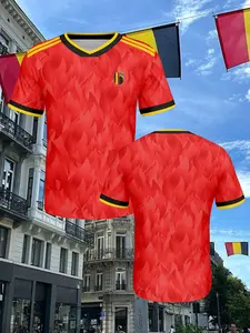 Belgium Home Football Jersey 2026, Latest Print Design, Breathable Fabric, Quick-Dry Comfort, Perfect Gift for Sports Enthusiasts, Athletic Activewear, Sport Top