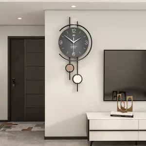 Large Wall Clocks for Living Room,Silent Non Ticking,Battery Operated Oversized Round Modern Wall Clock for Bedroom,Farmhouse,Office Wall Decor