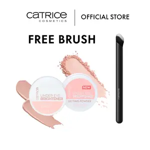 Under Eye Brightener Concealer & Setting Powder + Brush