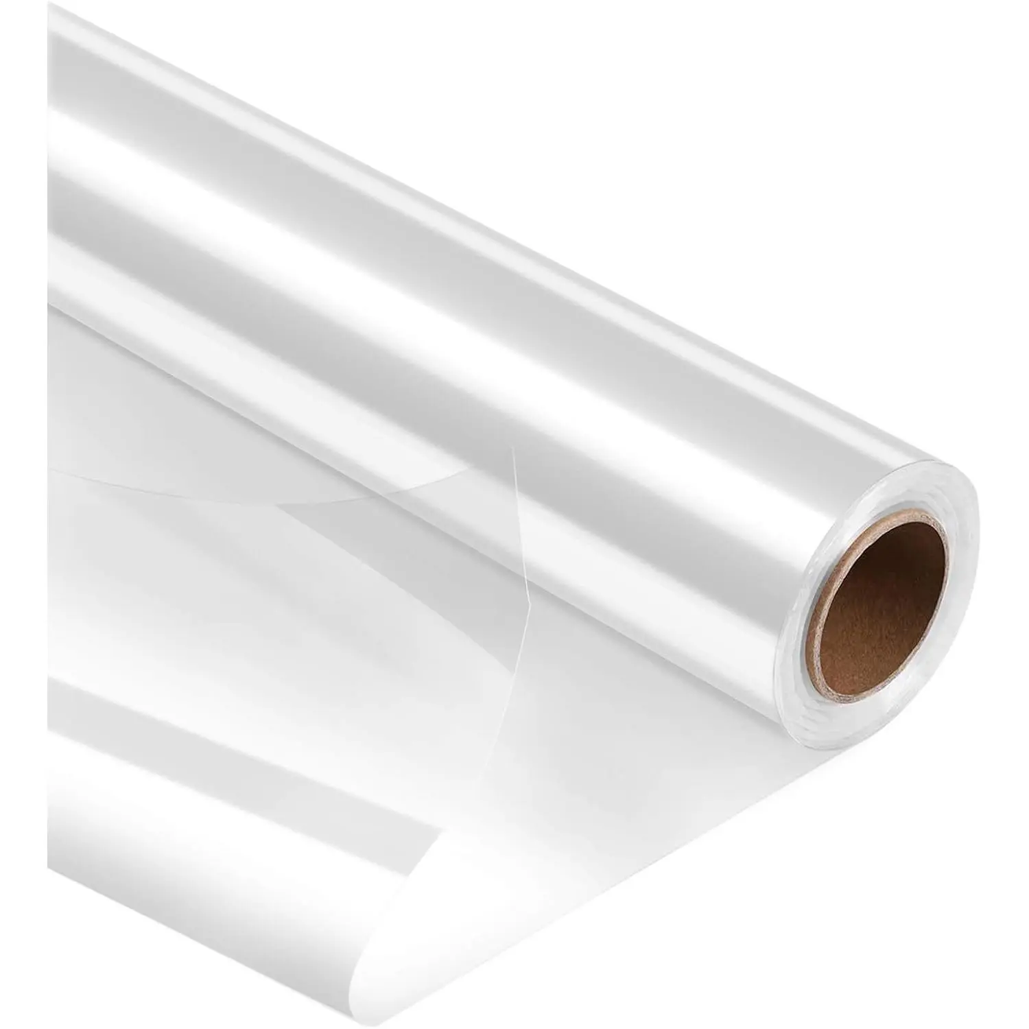 Clear Cellophane Wrap Roll, Width16 in x 200 Ft Thicken Transparent Long Film  Wrappings  Craft  Basket Packing Paper