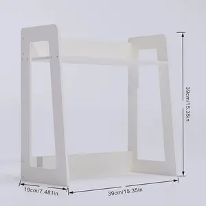 Seasoning rack, kitchen storage rack, corner rack, double-layer independent condiment storage rack, suitable for countertops, multi-function vertical storage rack, suitable for kitchen cabinets, food storage rooms, space-saving