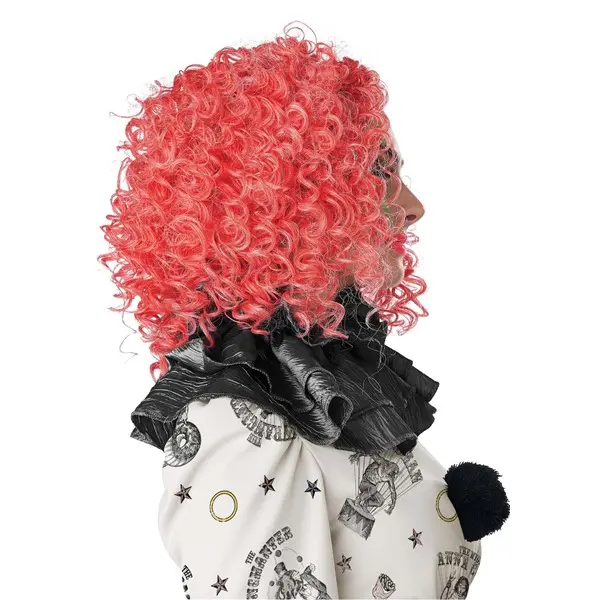 Adult Glow in the Dark Bright Red Curly Clown Wig