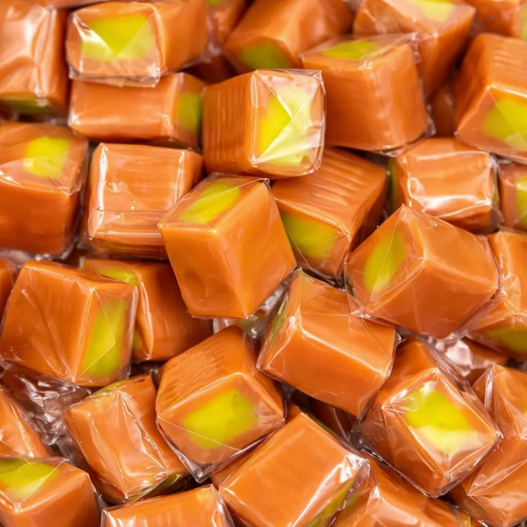 Soft Chewy Caramel Apple Candy Individually Wrapped Sweet Treats
