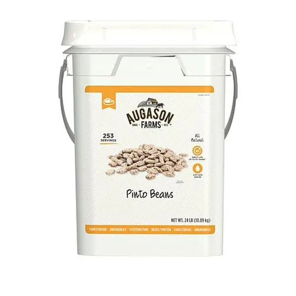 Augason Farms 24lb Pinto Beans- 253 Servings
