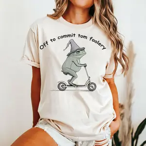 Off To Commit Tom Foolery Funny Frog T-Shirt