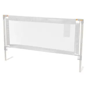 VEVOR Toddler Bed Rail, Kids Beds Guard Rail with Reinforced Iron Pipe and Oxford Cloth, Adjustable Height Bed Side Railing, Portable Guard Bumper Barrier for Crib, Bunk, 59.06 x 35.04 in, 1 PieceSummervibes