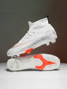 Youth Football Cleats for Boys and Girls, Professional Non-Slip Design, Durable PU Leather, Available in 4 Colors and Sizes 35-45, Soccer Cleats, Sports Football Shoes