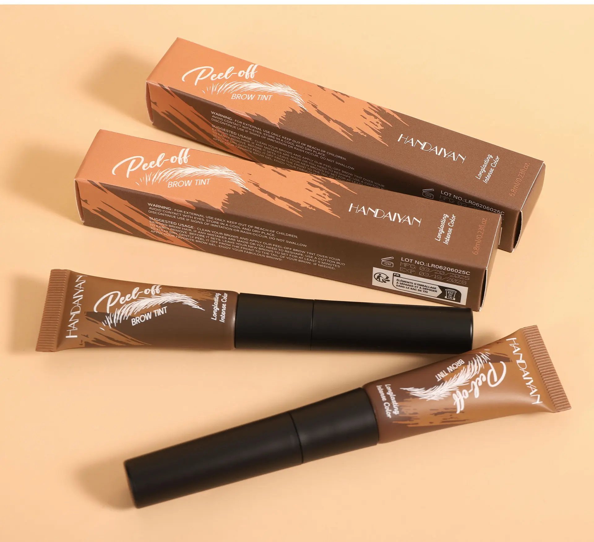 2Pcs Professional Waterproof Tattoo Eyebrow Gel, Easy to Remove, Long-Lasting Makeup Kit for Women, Perfect Gift Set for Eyebrow Coloring, Cosmetic, Eyebrow Makeup Products