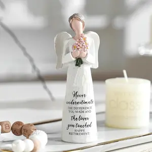 Gifts for Women, Happy   for Female Nurse Teacher , 5.3" Retired Angel Figurine Party Decoration, Retired Gifts for Coworkers