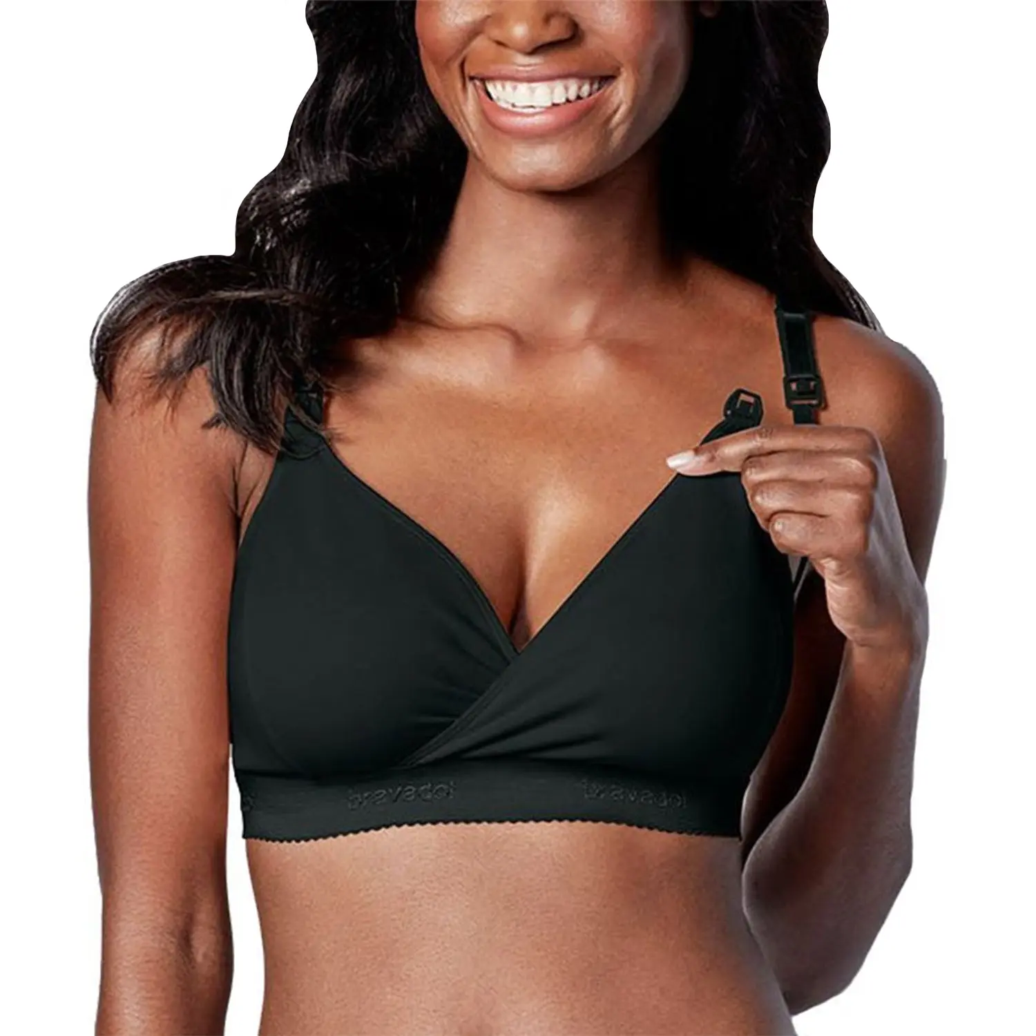 BRAVADO! The Original Wire-Free Nursing Bra Plus (1012) - Black