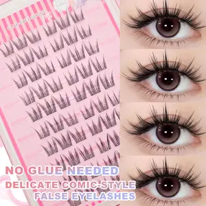 60pcs Ultra-Large Capacity Individual Lash Clusters Clear band Cluster Lashes Natural-Looking Fluffy False Eyelashes, 3-In-1 Style Easy-To-Wear Segment Lash Extensions For Beginners Lash Clusters,Eye Lash Clusters,Individual Eyelashes,Lashes,Fake Lashes