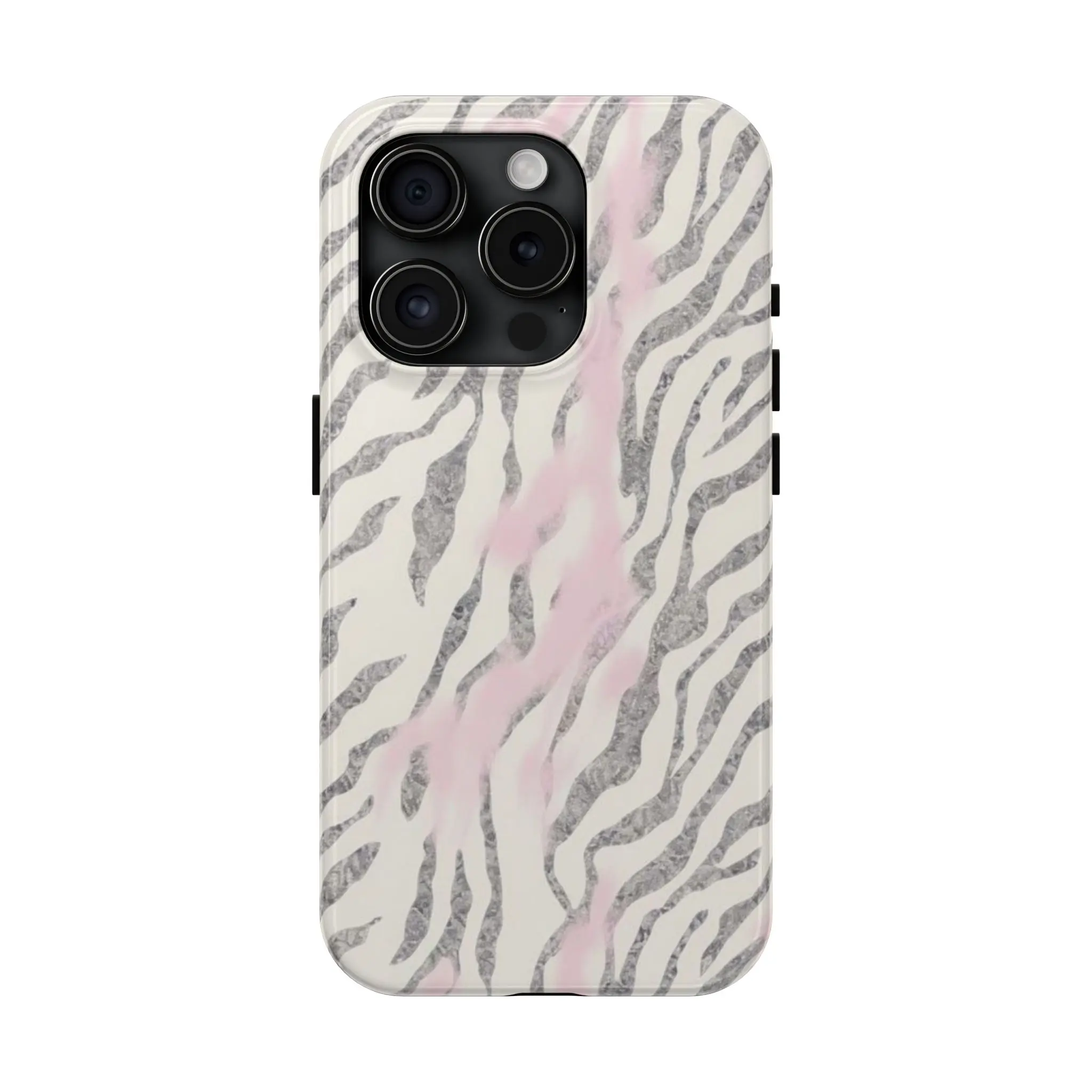 ELIXRE Chic Zebra Print Tough Phone Cases, Trendy Tech Accessories, Stylish Phone Protection, Unique Gift for Her, Birthday Present Protector Shockproof