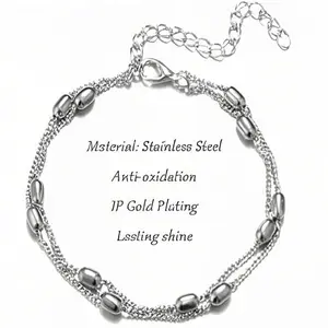 1PC Elegant Multi-Layer Pearl Silver Chain Valentine's Day Beach Vacation Gift for Women Simple Elegant For Everyday Commuting