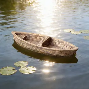 Unique Floating Boat Figurine, Classic Style, Pond Decoration, Garden Yard Decor, Garden Statue, Spring Summer Gift, Housewarming Present, Party Favor, Home Decor Ornaments
