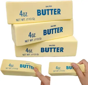 Squeeze Butter Squishy Toy, PU Material Butter Stick Slow Rising Squeeze Food Fidget Toy for Office School
