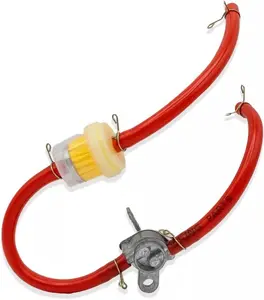 RED FUEL LINE PETCOCK VALVE KIT 50CC-250CC BAJA APOLLO TAOTAO ATV QUAD DIRT BIKE