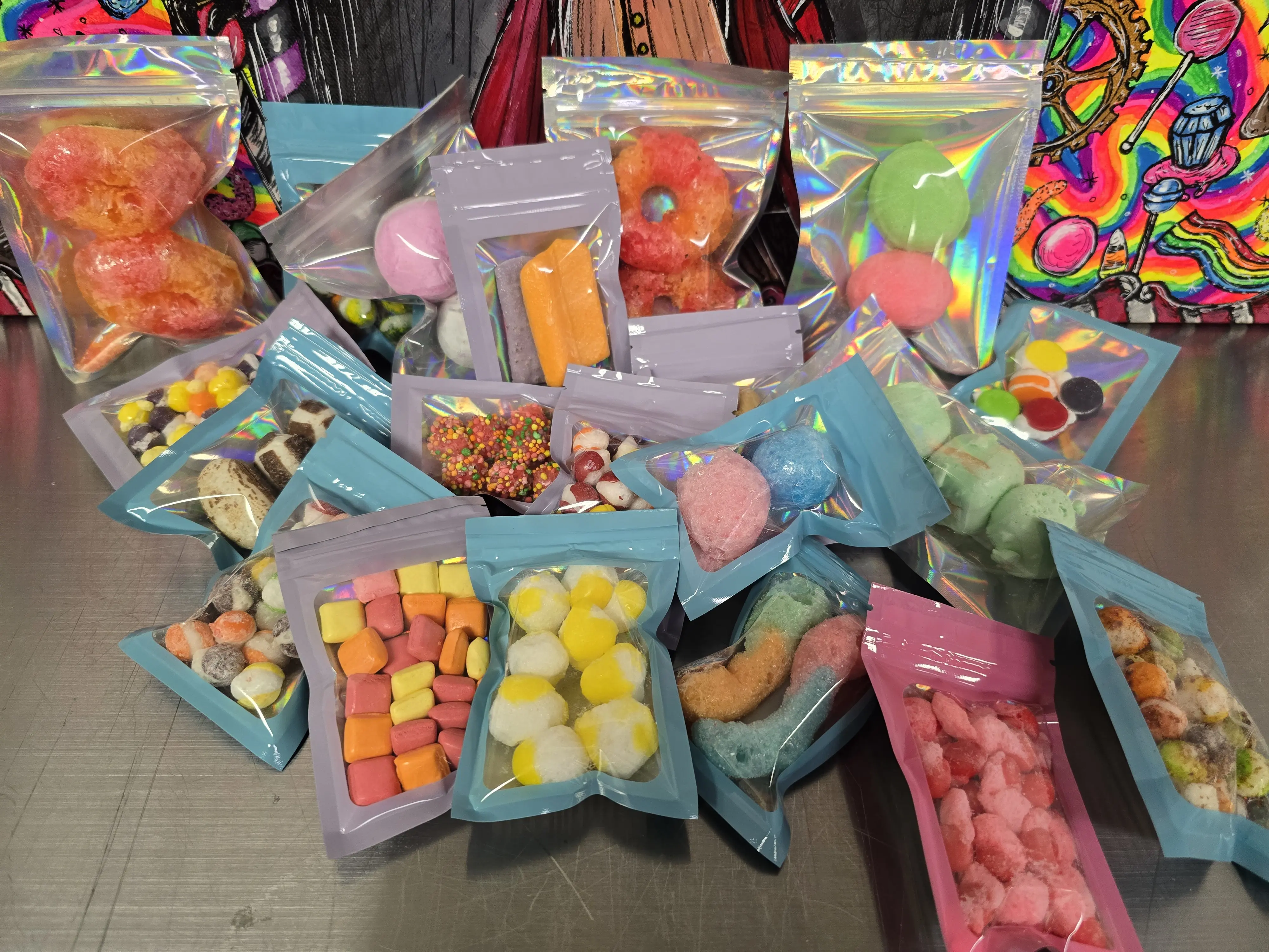 Freeze-Dried Candy Sample Pack - 15 Piece variety mix (7.5 oz Total) Freeze-Dried Candy Sample Pack - 15 Piece variety mix (7.5 oz Total)