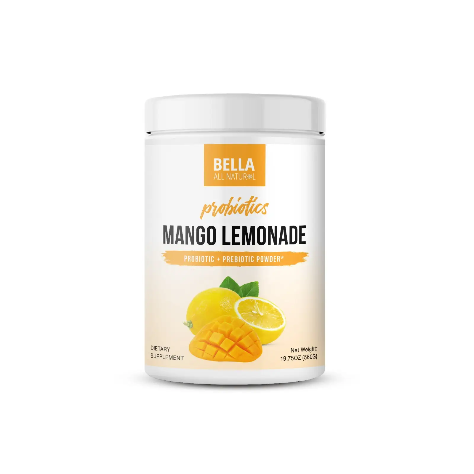 Bella All Natural Probiotics Mango Lemonade for Healthier Lifestyle