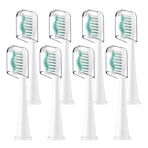 Toothbrush Heads for Philips Sonicare Replacement Brush Heads with Protective Cover Soft Dupont Bristles Electric Toothbrush Replacement Heads for Oral Health, 8 Pack