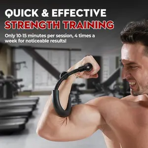 [Professional Grade] Arm Strength Trainer, Adjustable Resistance, Strengthening Grip, Wrist Strength, Biceps, Fitness Equipment